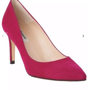 Bright pink suede heels by LK Bennett LIKE NEW